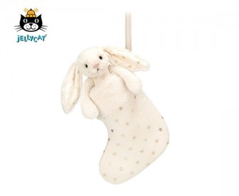 Jellycat 害羞星星邦尼兔圣诞袜 圣诞节限量款(23厘米) Jellycat 害羞星星邦尼兔圣诞袜 圣诞节限量款(23厘米)